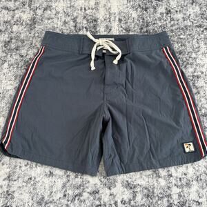Marine Layer Men's Size 30 Swim Trunks Board Shorts Grey Stripes Pocket